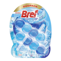 Lot de 5 - BREF WC Brilliant Gel Fraîcheur Polaire - Duo-Pack