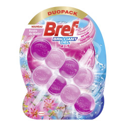 Lot de 5 - BREF WC - Bloc Brilliant Gel Rosée du matin - Duo-Pack