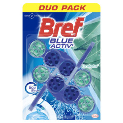 Lot de 4 - BREF WC Blue Activ' Eucalyptus - Duo-Pack