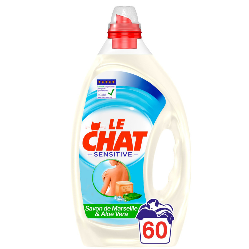 Le Chat Souffle de Fraîcheur – Lessive Liquide – 40 Lavages (2L