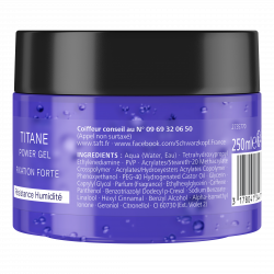 Pack de 2 - Taft - Power Gel Pot Titane - 250 Ml