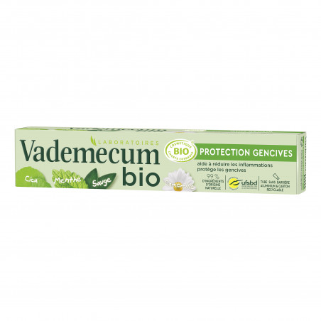Pack de 6 - Vademecum - Dentifrice Bio - Protection Gencives - 75 Ml