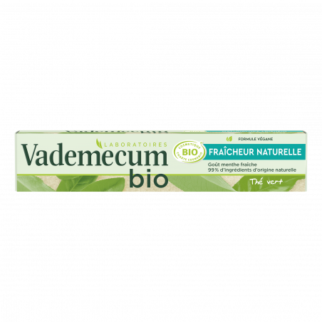 Pack de 6 - Vademecum - Dentifrice Bio - Fraîcheur Naturelle - 75 Ml