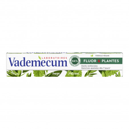 Pack de 6 - Vademecum - Dentifrice - Fluor & Plantes - 75 Ml Pack de 6 - Vademecum - Dentifrice - Fluor & Plantes - 75 Ml
