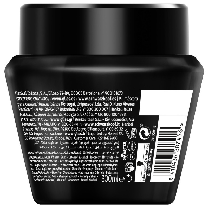 Pack de 6 - Gliss - Masque 2-En-1 Réparation Ultimate Repair - 300 Ml