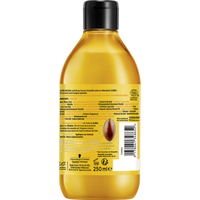 Pack de 6 - Nature Box  - Après-Shampooing Nutrition Argan -  250 Ml