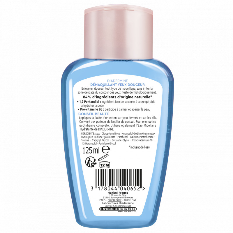 Pack de 6 - Diadermine - Démaquillant Douceur Yeux - 125 Ml