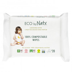 240 Lingettes Bébé compostables Pack voyage