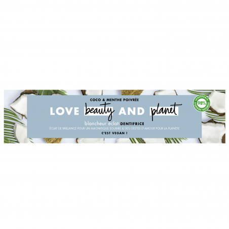 Dentifrice Love Beauty And Planet Blancheur Eclat