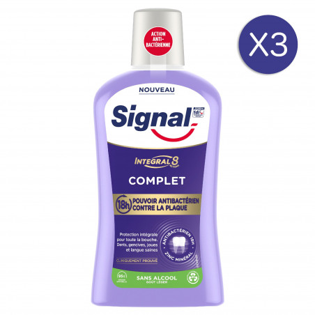 SIGNAL Bain de Bouche Antibactérien Integral 8 Complet 500ml