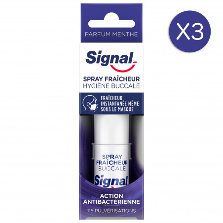 SIGNAL Spray Fraîcheur Hygiène Buccale Technologie CPC Parfum Menthe 15ml