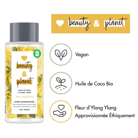 Love Beauty & Planet Après-Shampooing Oasis Réparatrice 400 ml