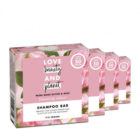 Love Beauty And Planet Shampooing Solide Éclosion de Couleur Muru Muru & Rose 90g