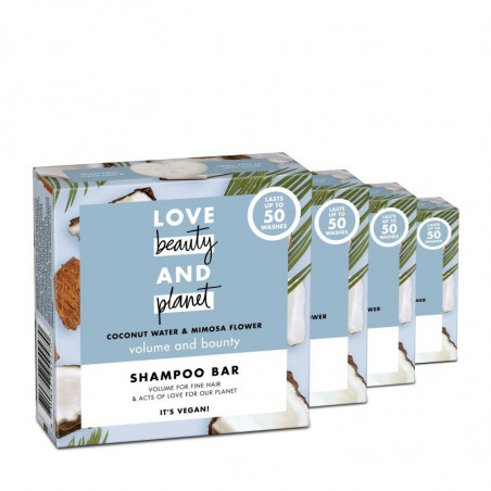 Love Beauty And Planet Shampooing Solide Vague Volumisante Eau de Coco & Fleur de Mimosa 90g