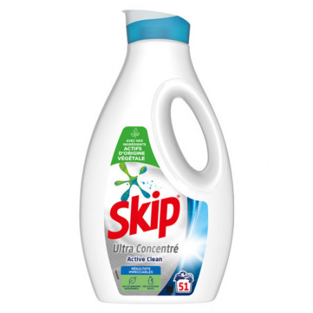 SKIP Lessive Liquide Concentrée Active Clean 1,4l - 51 Lavages
