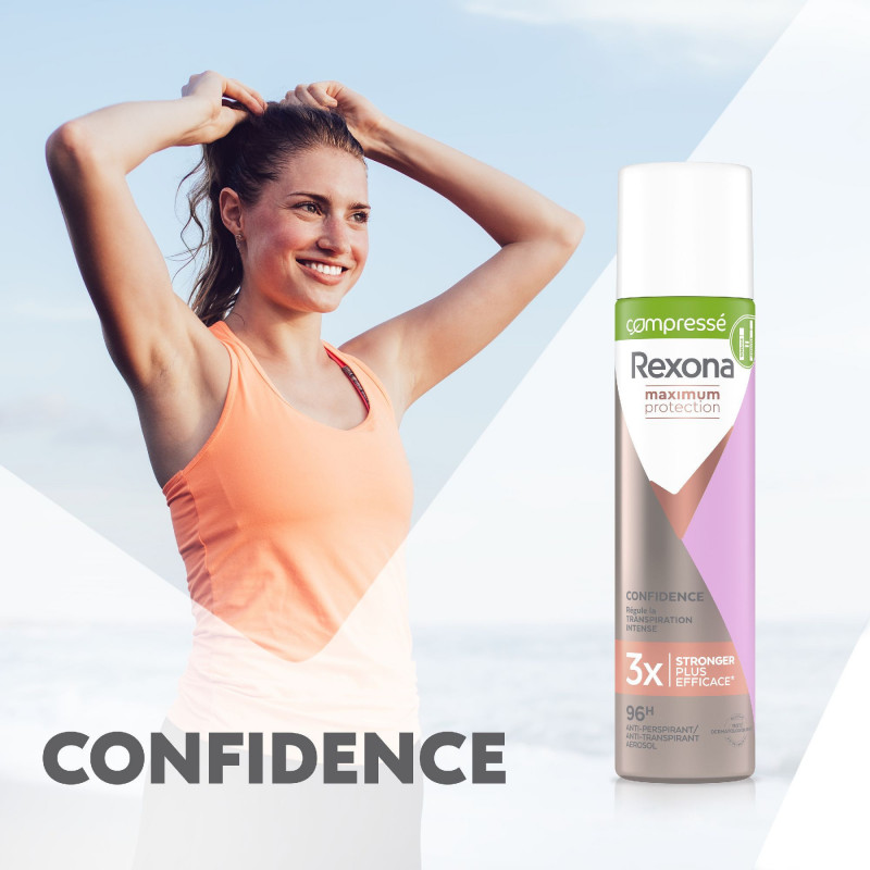 REXONA WOMAN DEODORANT Maximum Protection Floral Compressé