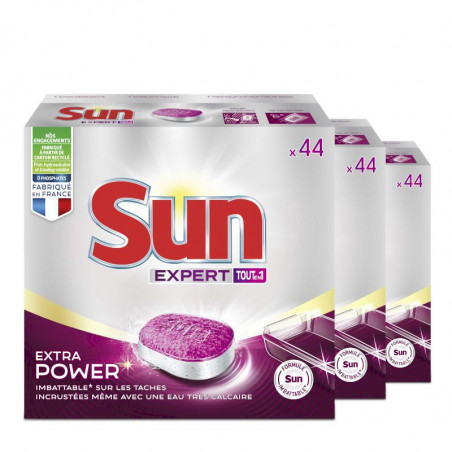 Sun Tablettes Lave-Vaisselle Tout En 1 Expert Extra Power 44 Lavages