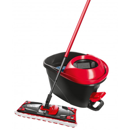 Vileda - Ultramat Turbo, balai plat, système rotatif à pédale