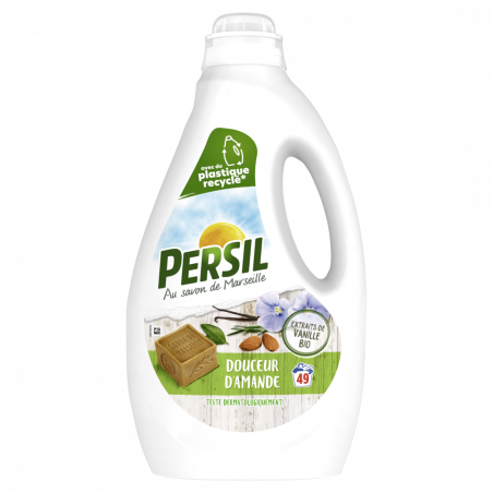 Persil Lessive Liquide Douceur d'Amande aux extraits de Vanille Bio 2,6l 49 Lavages