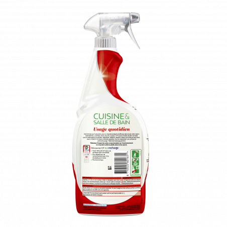 5x750ml Sprays Nettoyants Cif Cuisine et Salle de Bain 5 en 1 (Lot de 5x750ml)