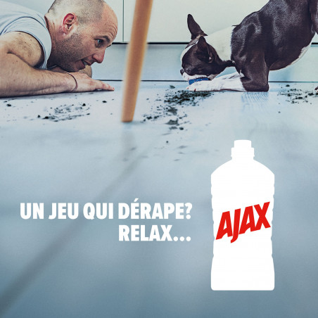 Pack de 6 - Produit Ménager Sol & Multi Surfaces Ajax Eucalyptus - 1,25L