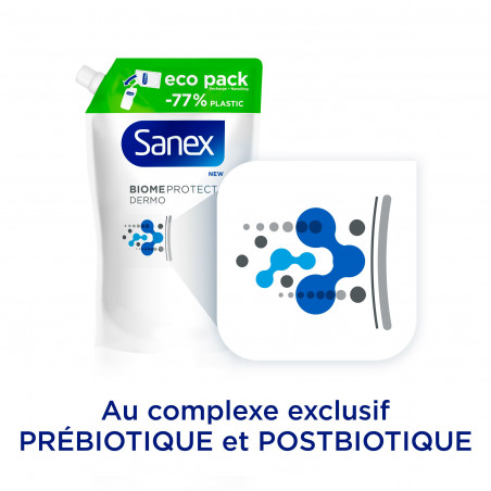 Pack de 6 - Sanex - Gel douche BiomeProtect Dermo Protector - 250ml