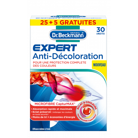 Dr. Beckmann lingettes anti-decolor 25+5 microfibre