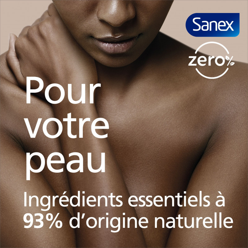 Pack de 12 - Sanex Eco recharges gel douche Essentiel Peau Sèche 500ml