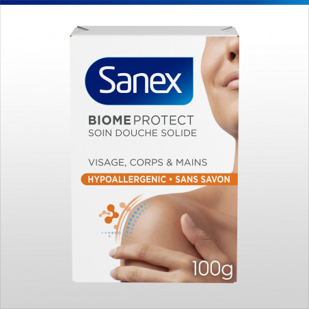 Gel douche solide Sanex Biome Protect Hypoallergénique - 100g
