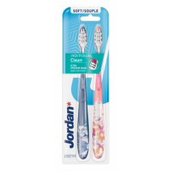 Pack de 12 Jordan Brosse à Dents Individual Clean Souple x2