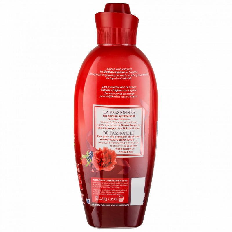 Adoucissant concentré Soupline Parfum Suprême La Passionnée 34 lavages - 800ml