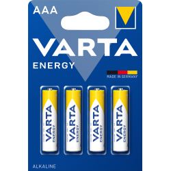 Varta - Pack de 5 - Piles ENERGY AAA blister de 4