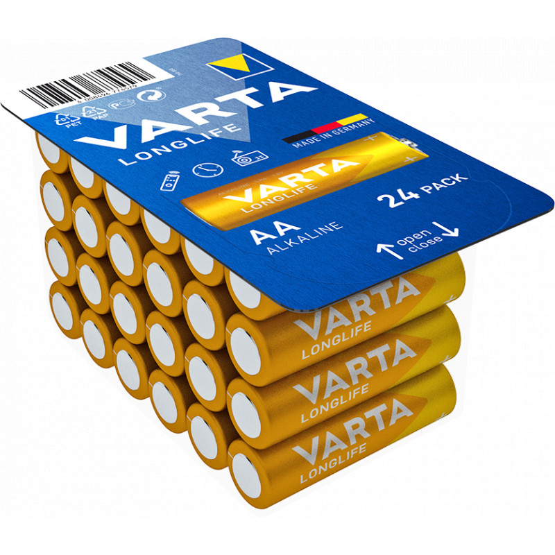 Varta - Piles LONGLIFE AA boîte de 24