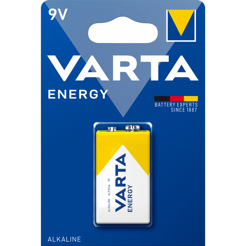 Varta - Pack de 4 Pile ENERGY 9V (6LR61) blister de 1