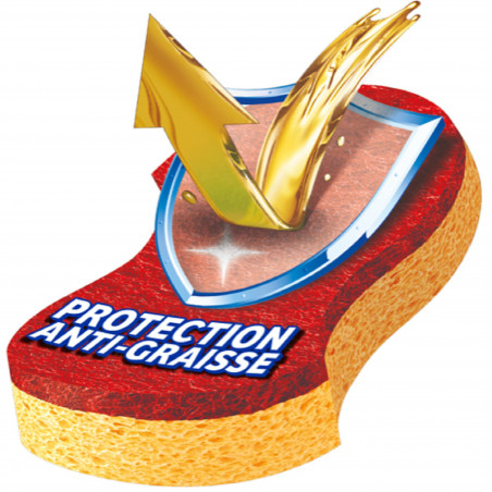 Pack de 16 - Spontex - 2 Gratounett'  Stop-Graisse