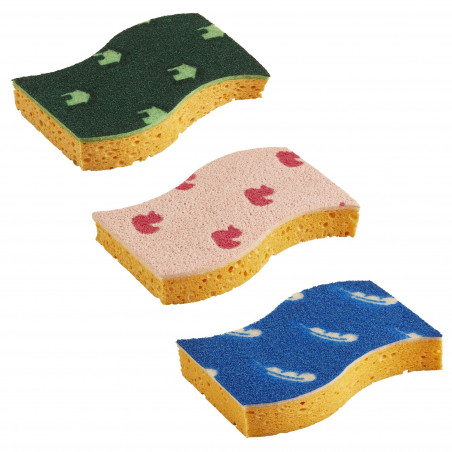 Pack de 6 - Spontex - 3 Eponges 1,2,3 Grattez