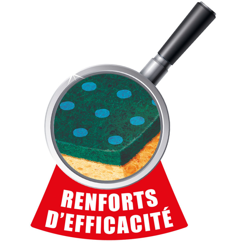 Pack de 6 - Spontex - 3 Gratte-Eponge Performance