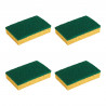 Pack de 14 - Spontex - 4 Eponges Vertes Grattantes Stop-Graisse