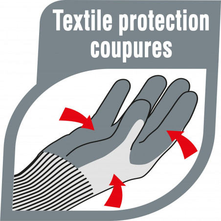 Pack de 2 - Mapa - 1 paire de Gants Protection Coupures Touch - T.XL (9) Pack de 2 - Mapa - 1 paire de Gants Protection Coupures Touch - T.XL (9)