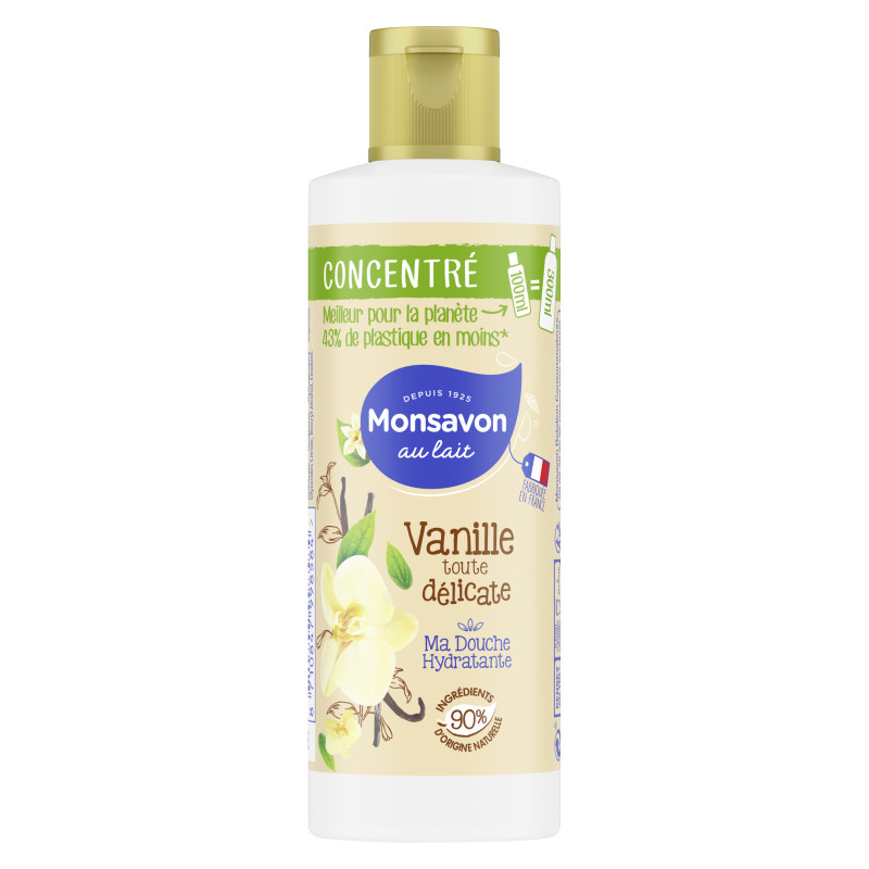 Pack de 12 Monsavon Gel Douche Concentrée Vanille 100ml