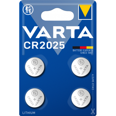 Varta - Pile électronique CR2025 blister de 4