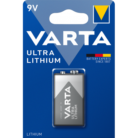 Varta - PILES ULTRA LITHIUM 9V blister de 1