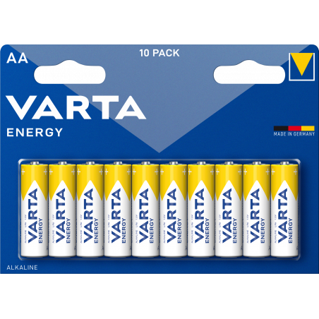 Varta - Blister de 10 Piles Alcalines ENERGY AA