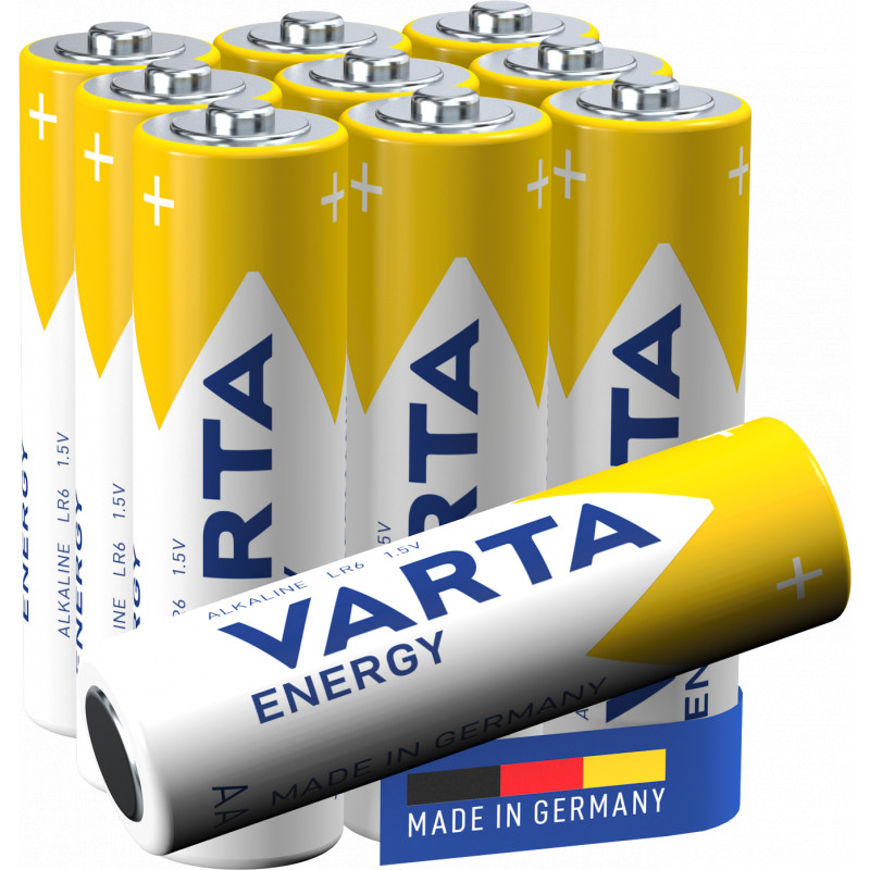 Varta - Blister de 10 Piles Alcalines ENERGY AA