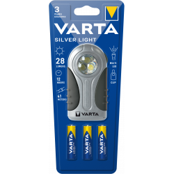 Varta - Torche LED SILVER LIGHT + 3 piles AAA