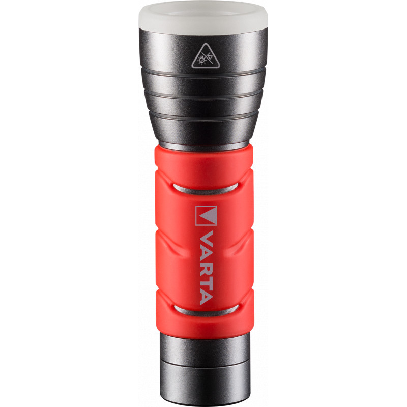 Varta - Torche LED Outdoor sport ROUGE + 3 piles AAA