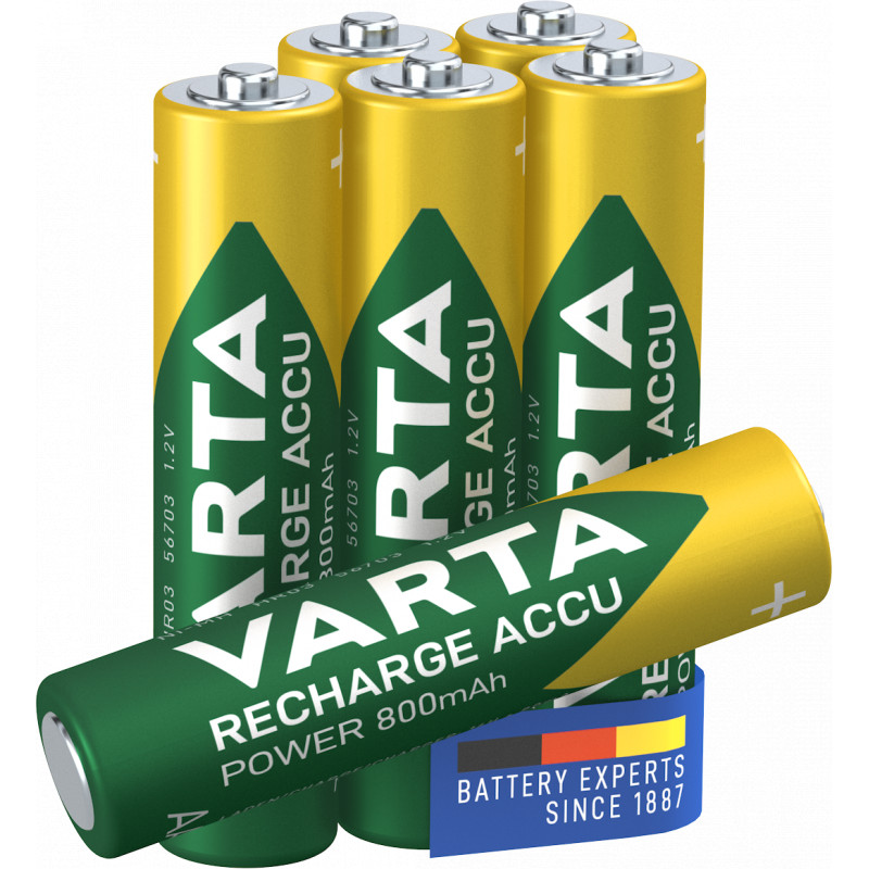 Varta - Pile rechargeable AAA 800mAh  blister de 6