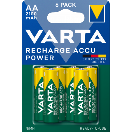 Varta - Pile rechargeable AA 2100 mAh blister de 6
