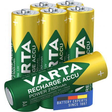 Varta - Pile rechargeable AA 2100 mAh blister de 6