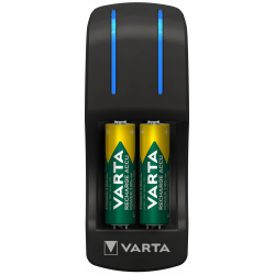 Varta - Pocket Chargeur + 4 piles rechargeables AA 1600 mAh